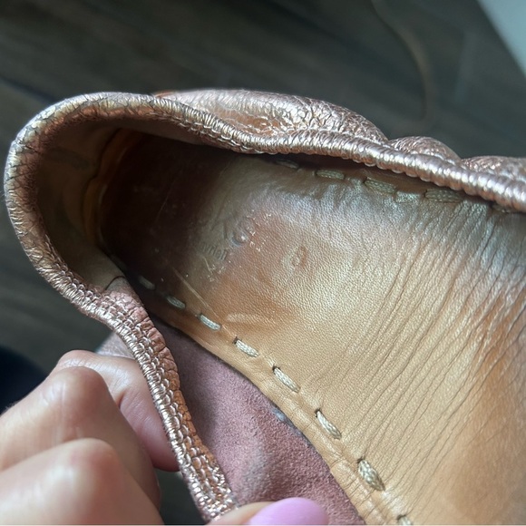 Tieks Leather Ballet Flats in Rose Gold Sz 8 - Picture 9 of 12